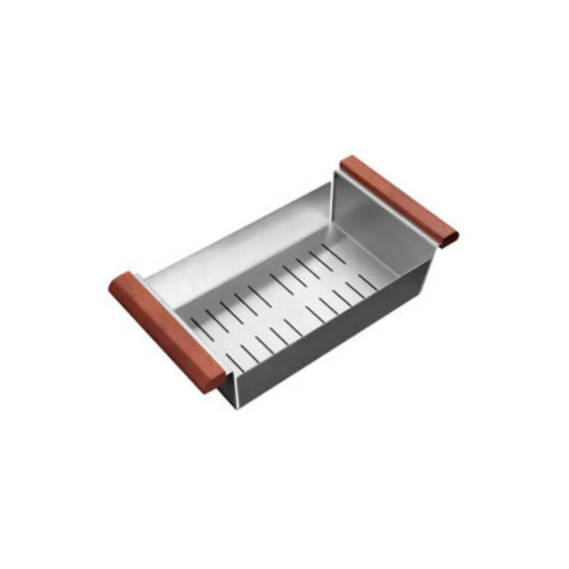 Draining Tray with Wooden Handle